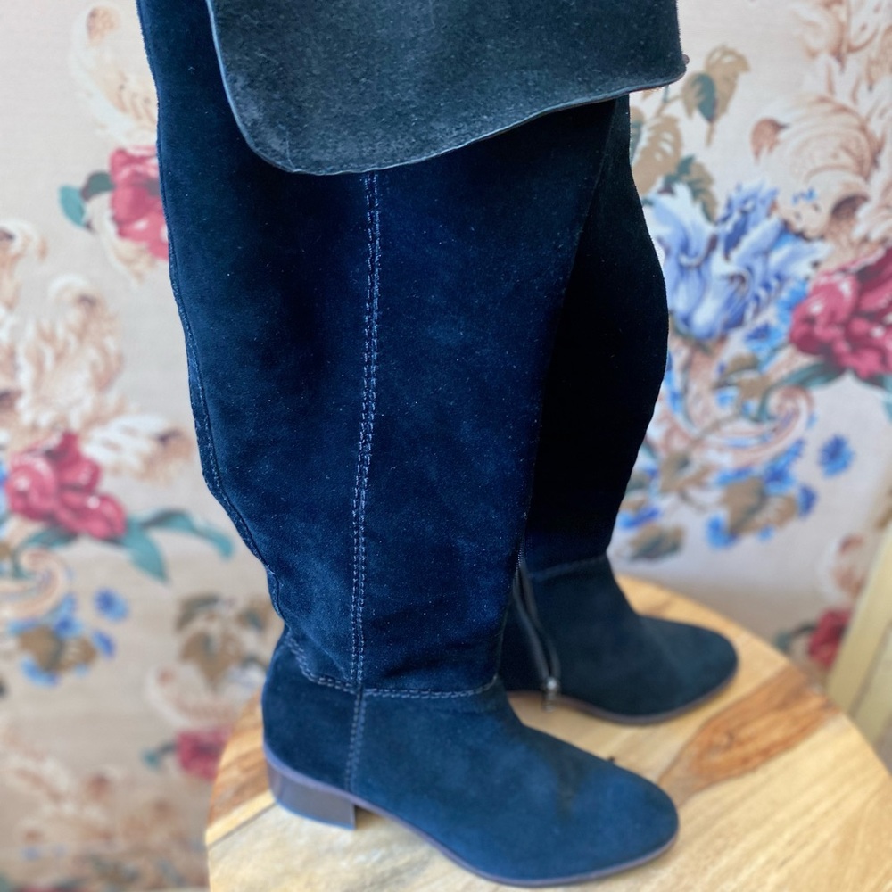 Coach Black Suede Women's Tall Boots “ Lucia “ Sz 7.5